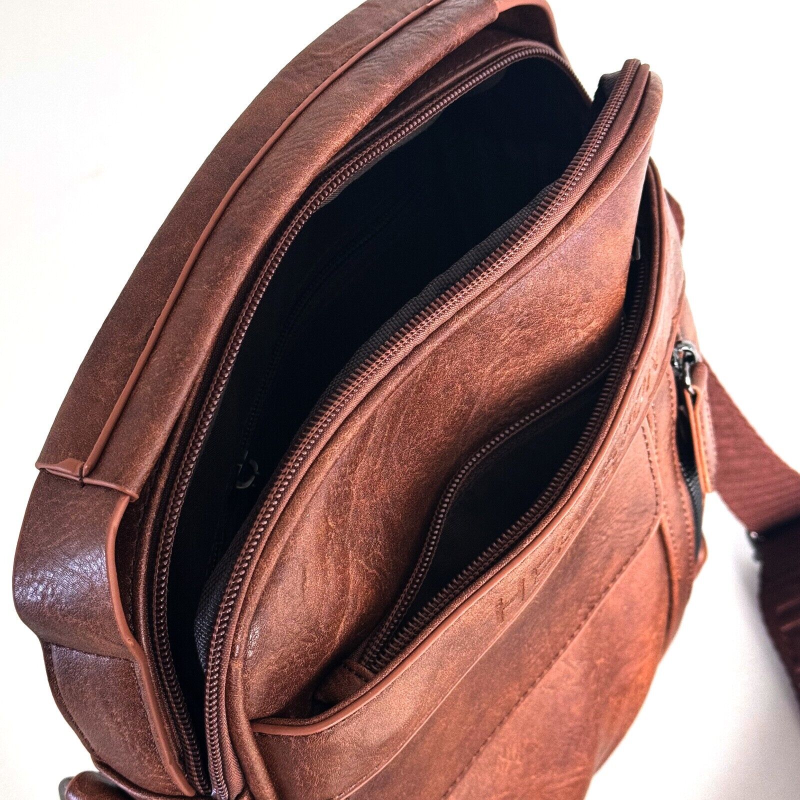 Borsello nuovo originale HERRISSON vintage capiente nuovo borsellino grande moda - immagine 9