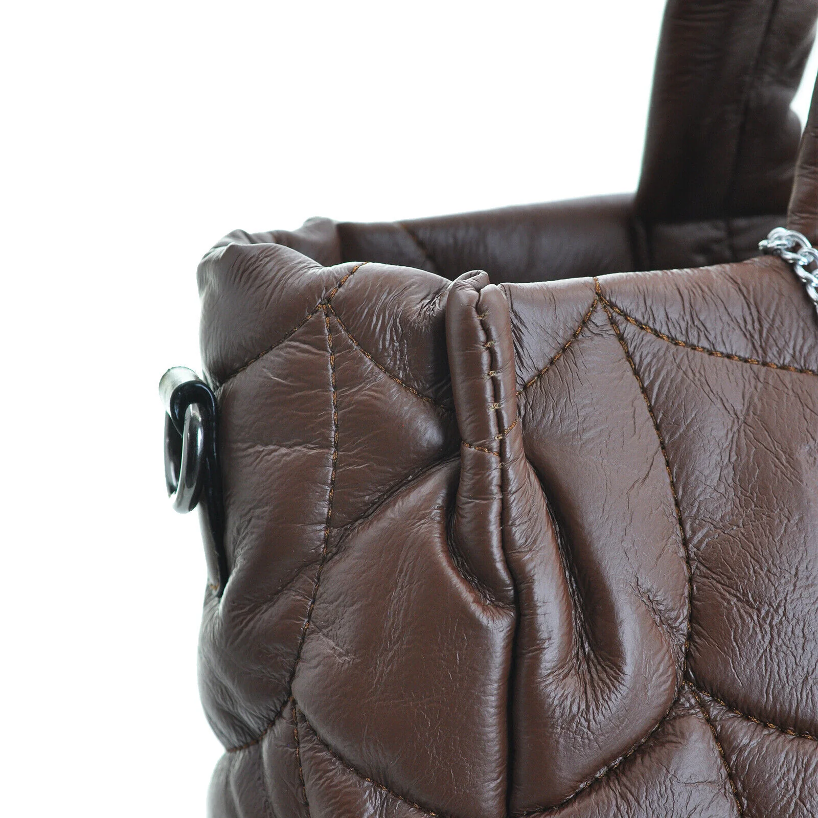 Borsa nuova GM shopper shopping grande donna capiente piumino trapuntata morbida - immagine 7