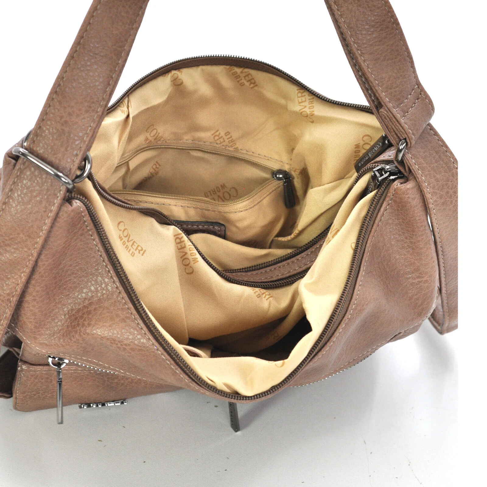 Borsa sacco hobo Coveri spalla hobo sacco donna tracolla nuova capiente morbida - immagine 4