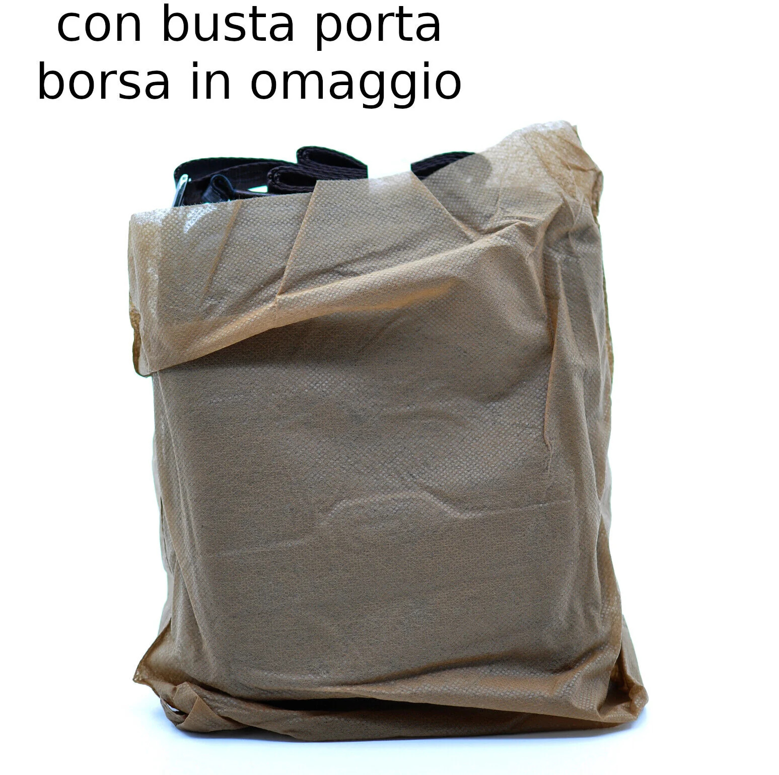 Borsello da Uomo COVERI Borsa a Tracolla in Pelle Grande Nero Marrone per Lavoro - immagine 8