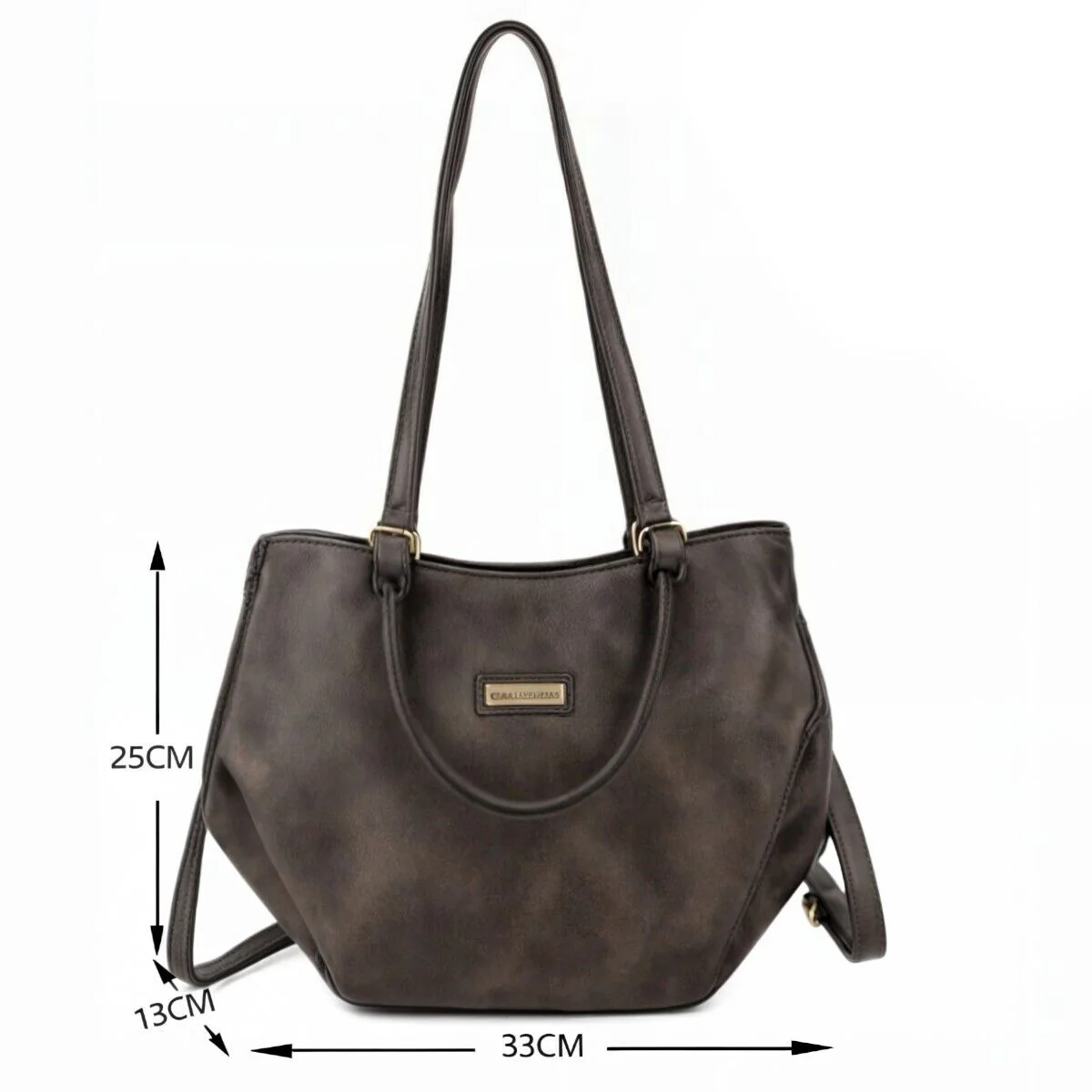 COVERI C. borsa donna tracolla pelle capiente shopping spalla zip cerniera PROMO - immagine 6