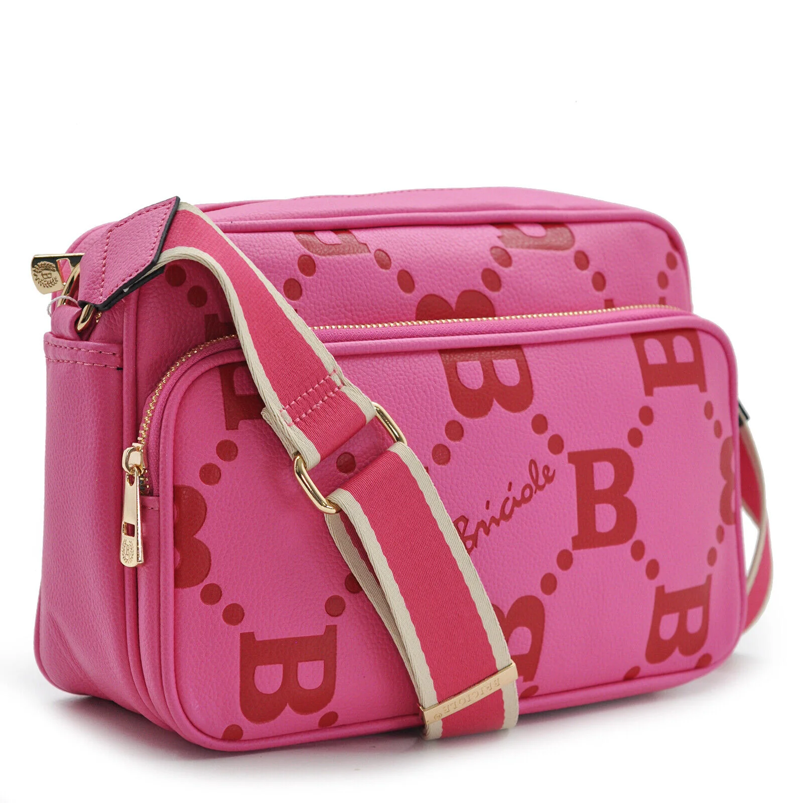 Borsa nuova originale Briciole tasche capiente donna tracolla fantasia logo moda - immagine 5