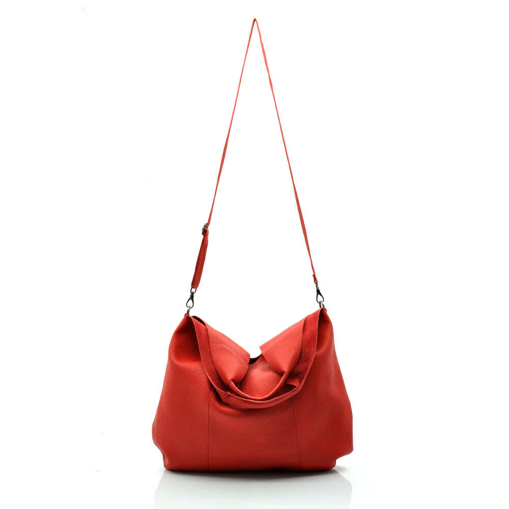 Gyoiamea borsa donna tracolla spalla pelle morbida sacco vintage capiente grande - immagine 4