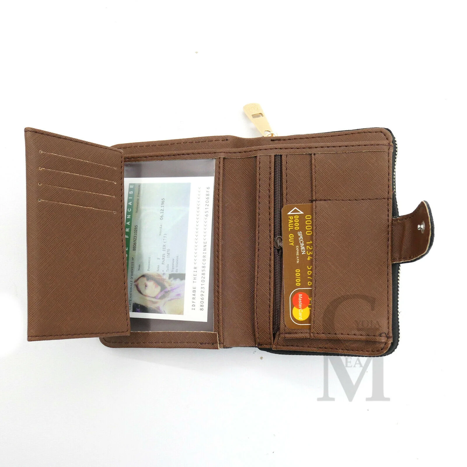 Portafoglio B. firenze Donna elegante Grande Pelle Zip Portamonete carte credito - immagine 8
