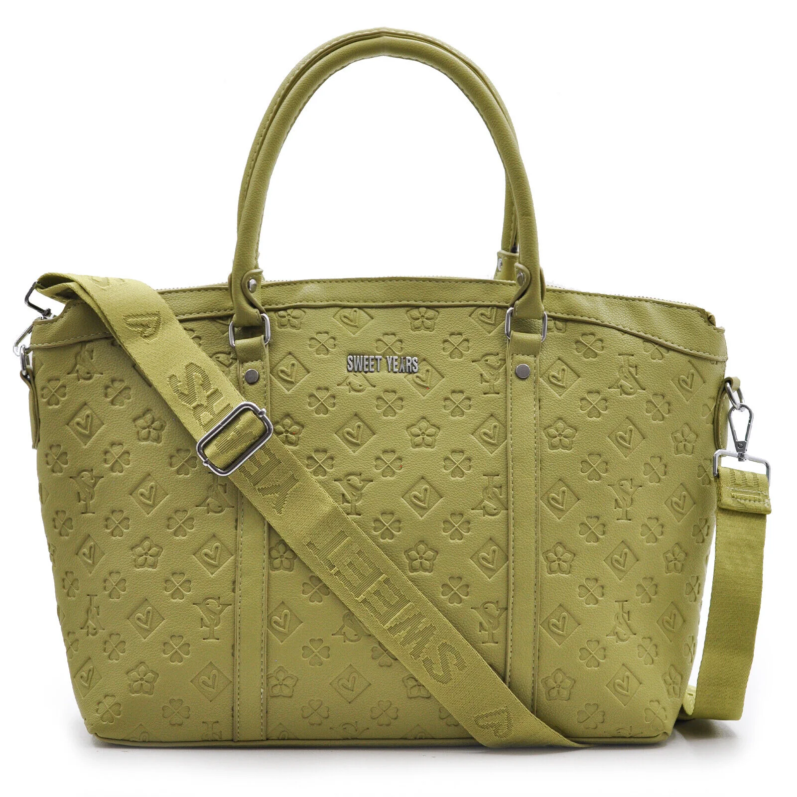 Borsa firmata SWEET YEARS donna shopping pelle trapuntata tracolla moda 2024 - immagine 7