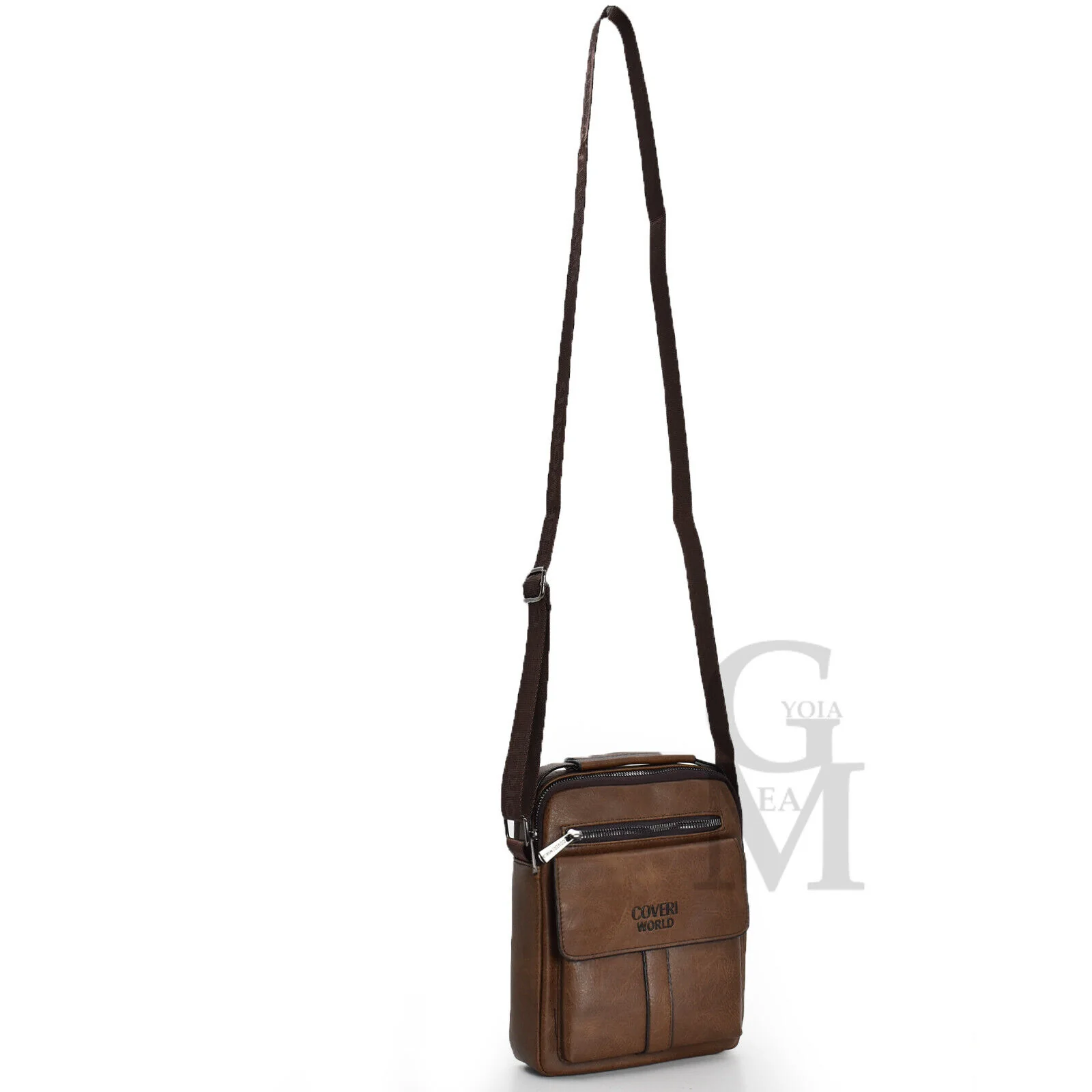 Borsello originale COVERI platta classico vintage capiente nuovo borsellino uomo - immagine 9