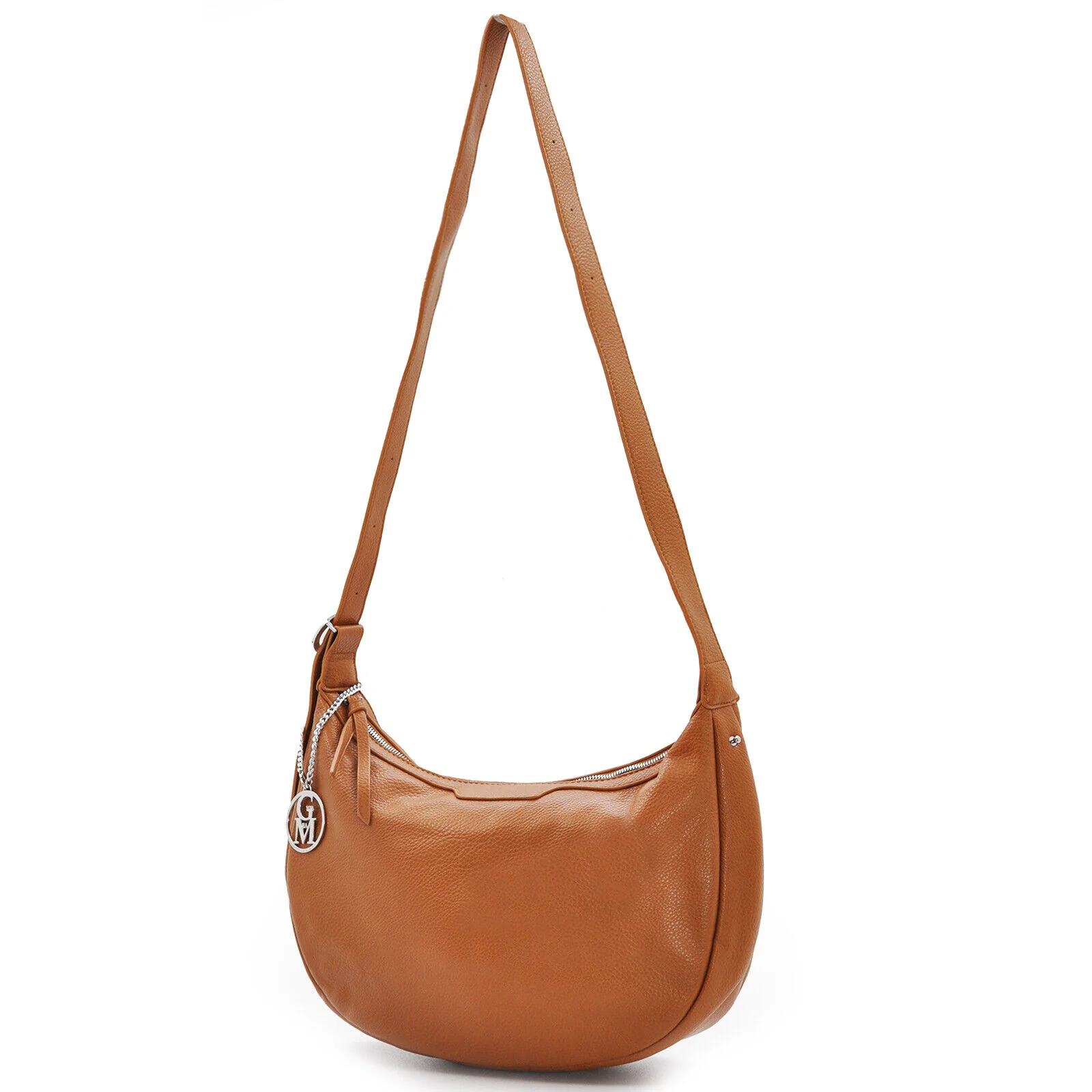 Borsa firmata Gyoiamea tracolla mezzaluna donna zip tracolla fantasia grande - immagine 5