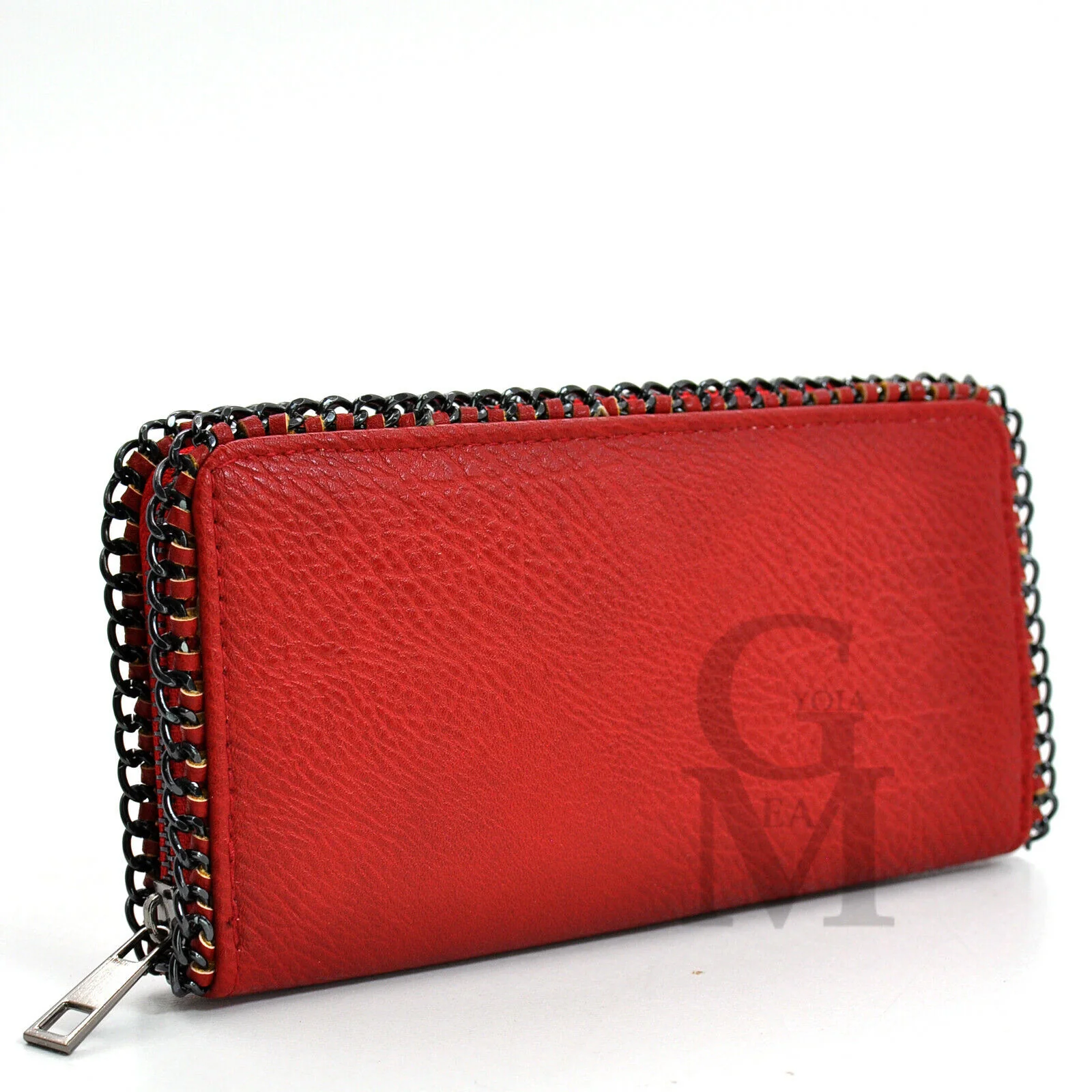 Portafoglio Donna Grande Cerniera zip catena stella Portamonete carte di credito - immagine 3