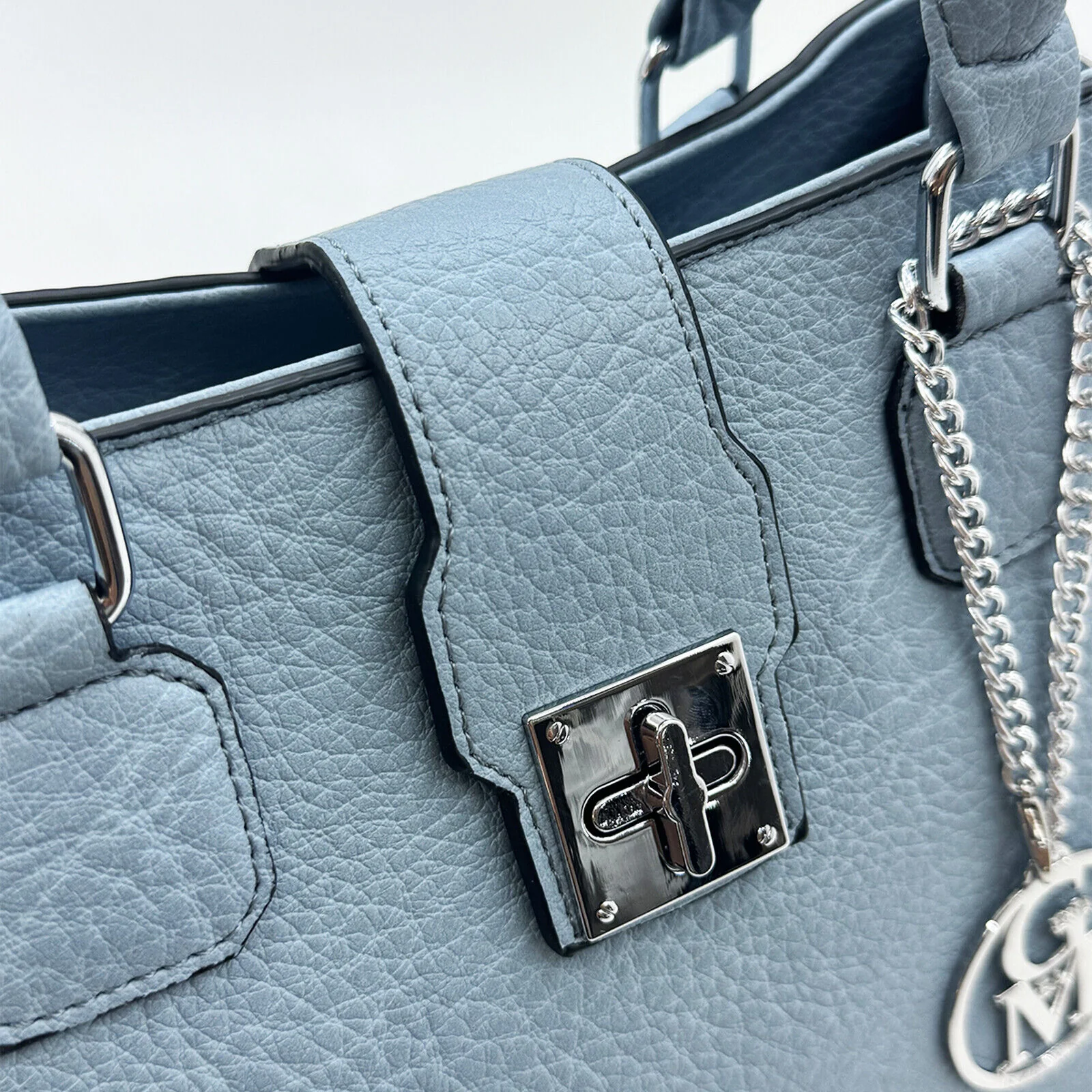 Borsa GM Maria firmata nuova spalla bauletto morbida tracolla elegante ciondolo - immagine 5