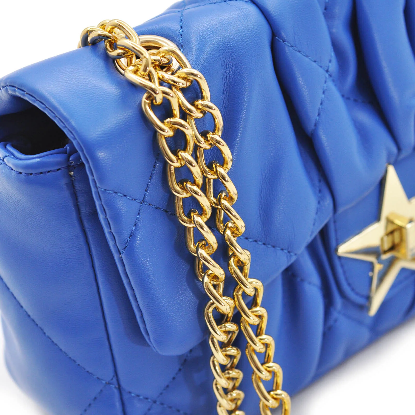 Borsa GM borsetta stella logo pelle donna tracolla a catena TRAPUNTATA piccola - immagine 9