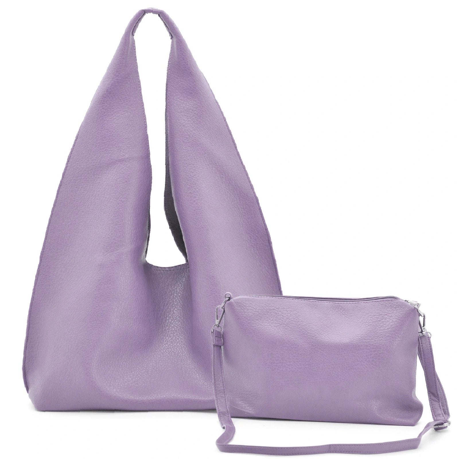 2in1 Borsa + borsetta omaggio GYOIAMEA firmata a sacco hobo secchio capiente a spalla tracolla grande - immagine 7