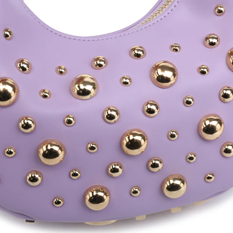 Borsa a Secchiello 'Amore Borchiato' con Catena KSB70130# - immagine 5