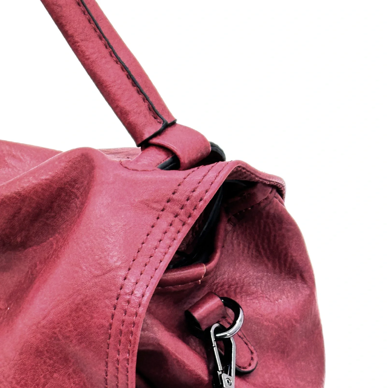 NAZARENO GABRIELLI - Borsa multitasche firmata giornaliera elegante 3 zip platta bauletto capiente - immagine 6