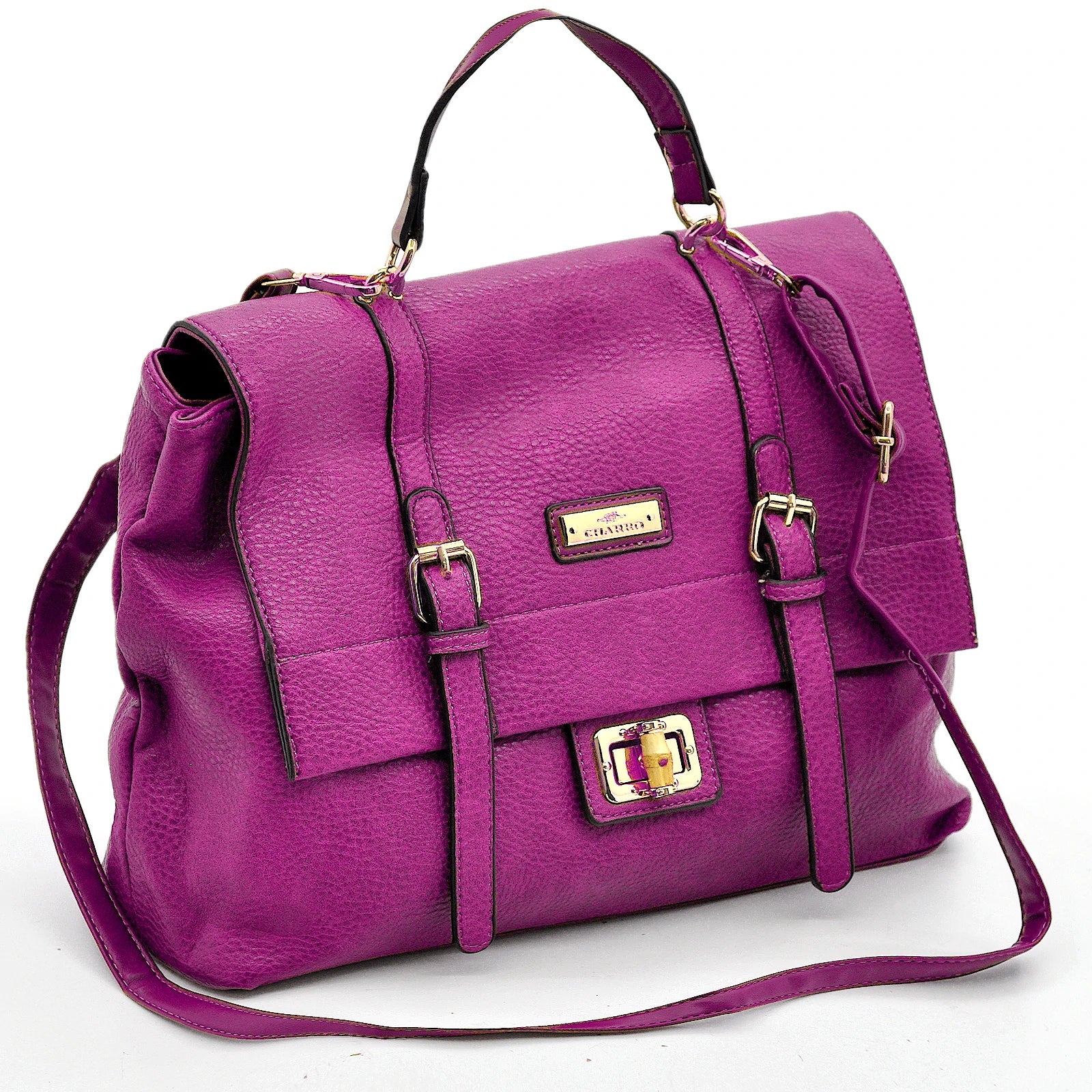 Borsa a Bauletto firmato CHARRO Colletion donna borsa a tracolla cinghie vintage - immagine 2