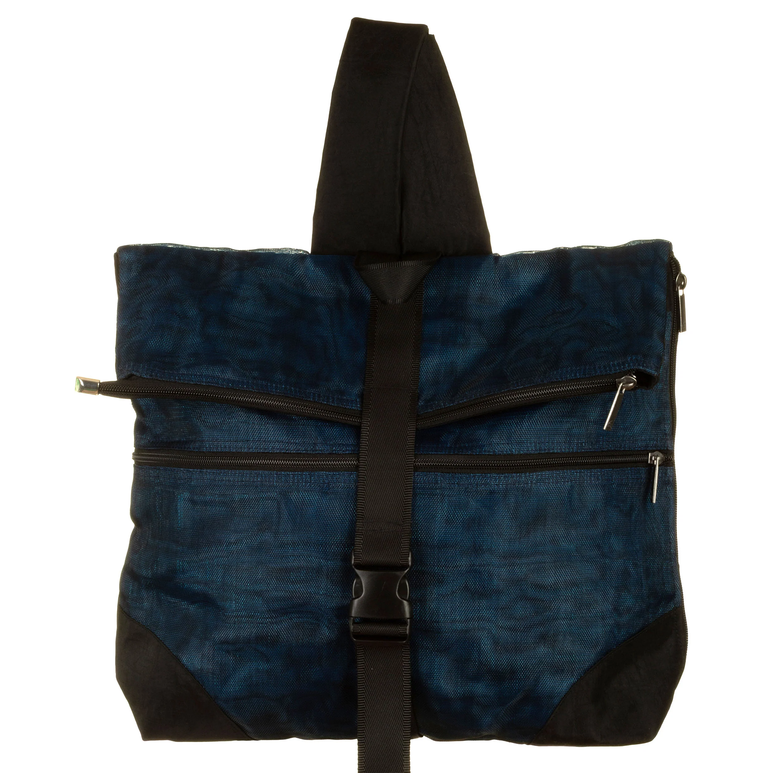 Zaino rete unisex con gomma, blu - immagine 7