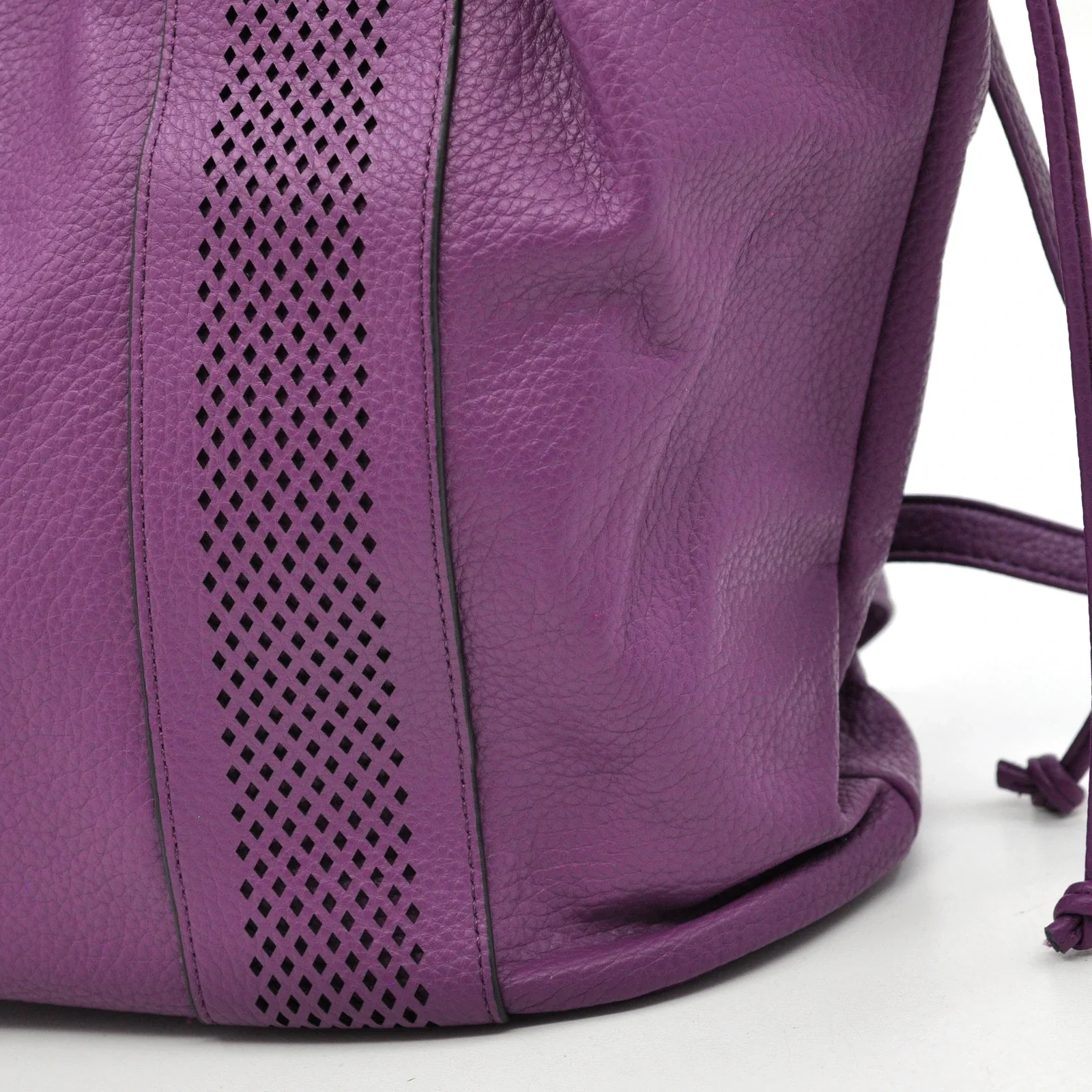 CHARRO - Borsa 2in1 trasformabile multitasche firmata giornaliera capiente simil pelle forata shopping secchio - immagine 7