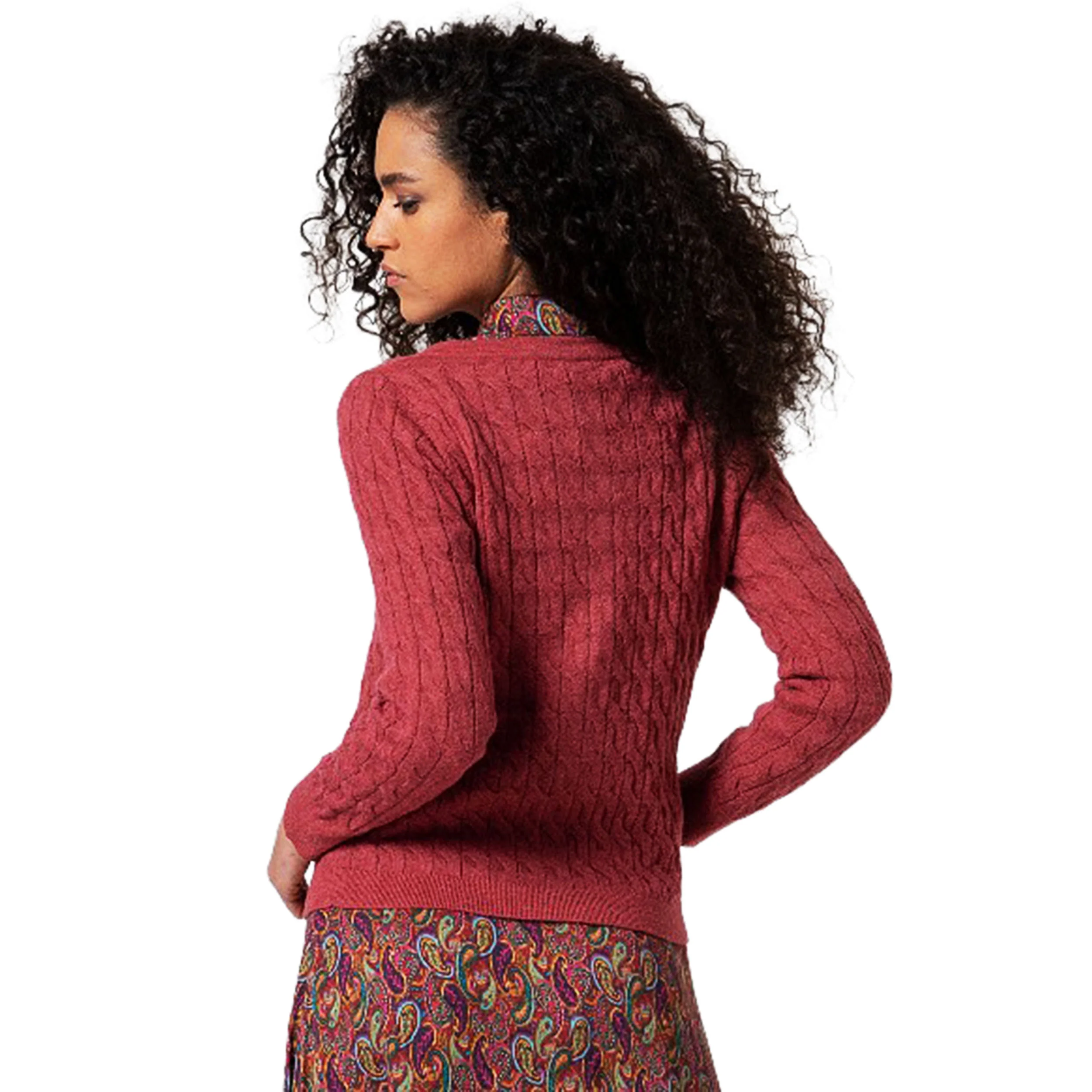 SURKANA - Cardigan corto e aderente con trecce - immagine 4