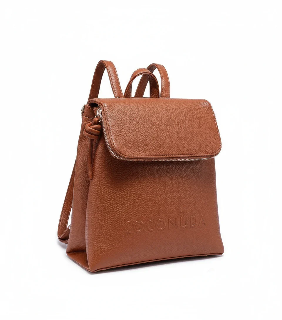 COCONUDA - Zaino donna zainetto firmato giornaliera elegante capiente vintage venata - immagine 5