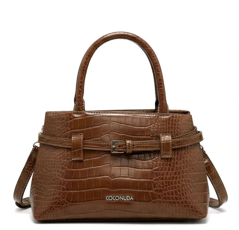 Borsa firmata COCONUDA Colletion piccola donna spalla a tracolla simil pelle nuova fantasia logo borsetta - immagine 4