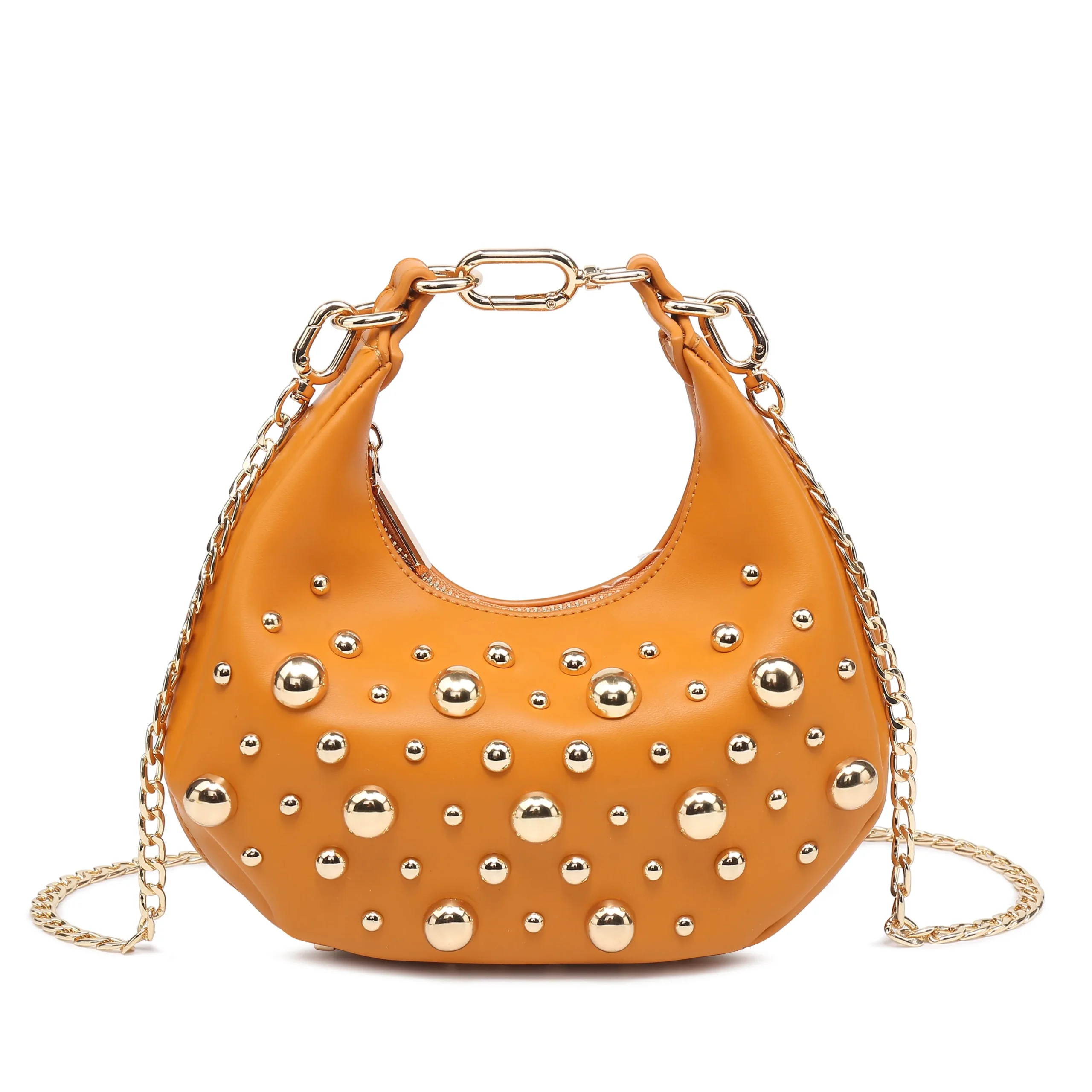 Borsa a Secchiello 'Amore Borchiato' con Catena KSB70130# - immagine 9