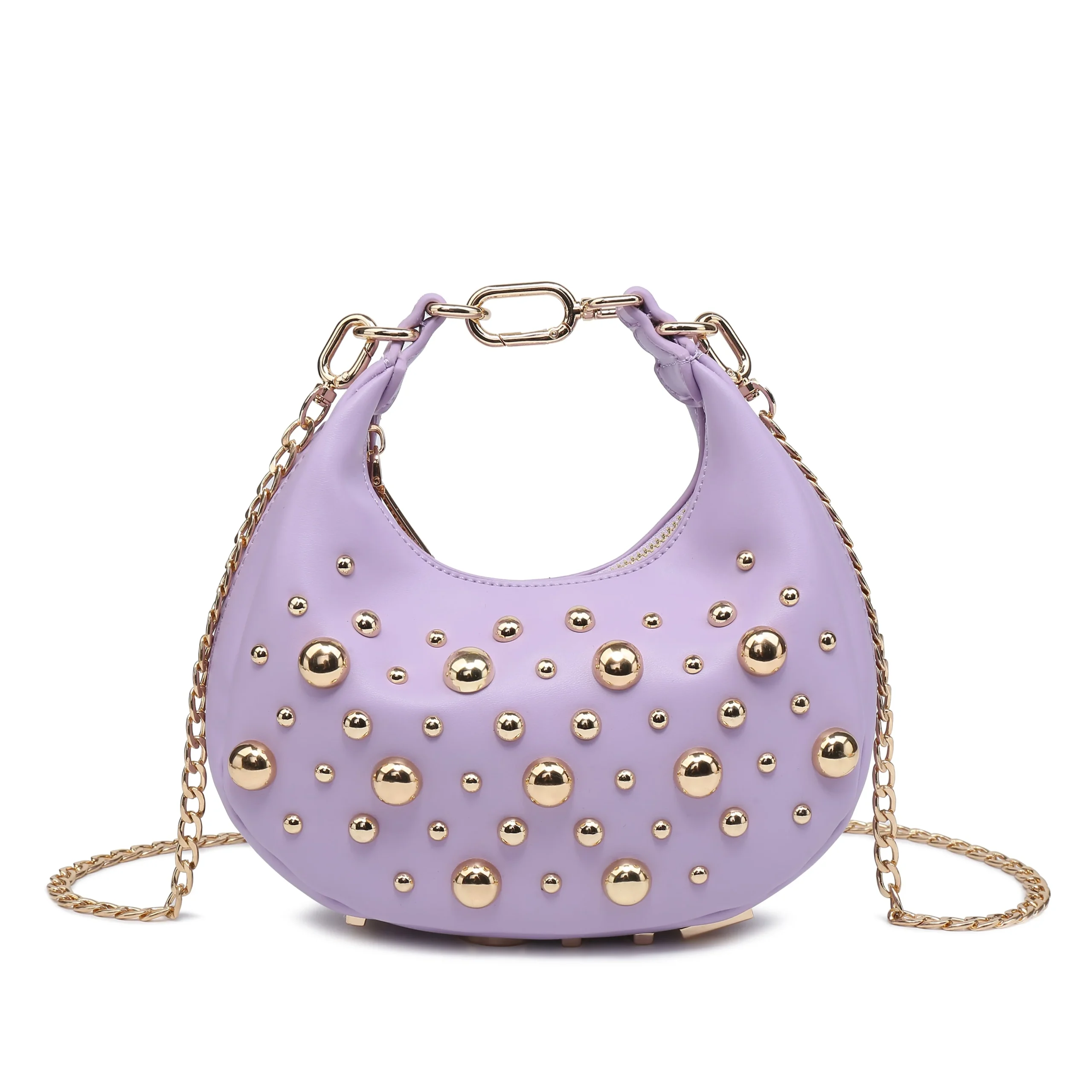 Borsa a Secchiello 'Amore Borchiato' con Catena KSB70130# - immagine 2