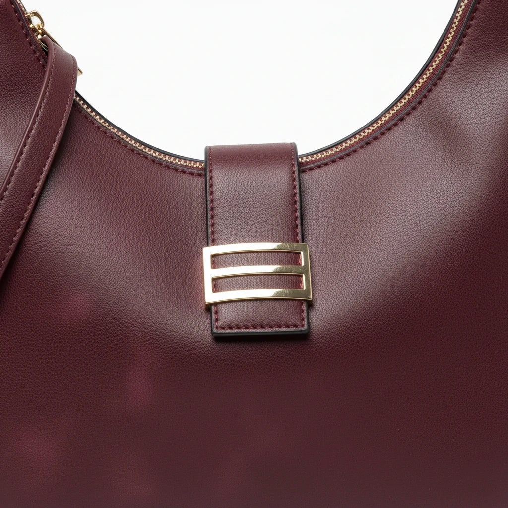 CHARRO - Borsa spalla mezzaluna + borsetta OMAGGIO simil pelle hobo capiente monomanico - immagine 4