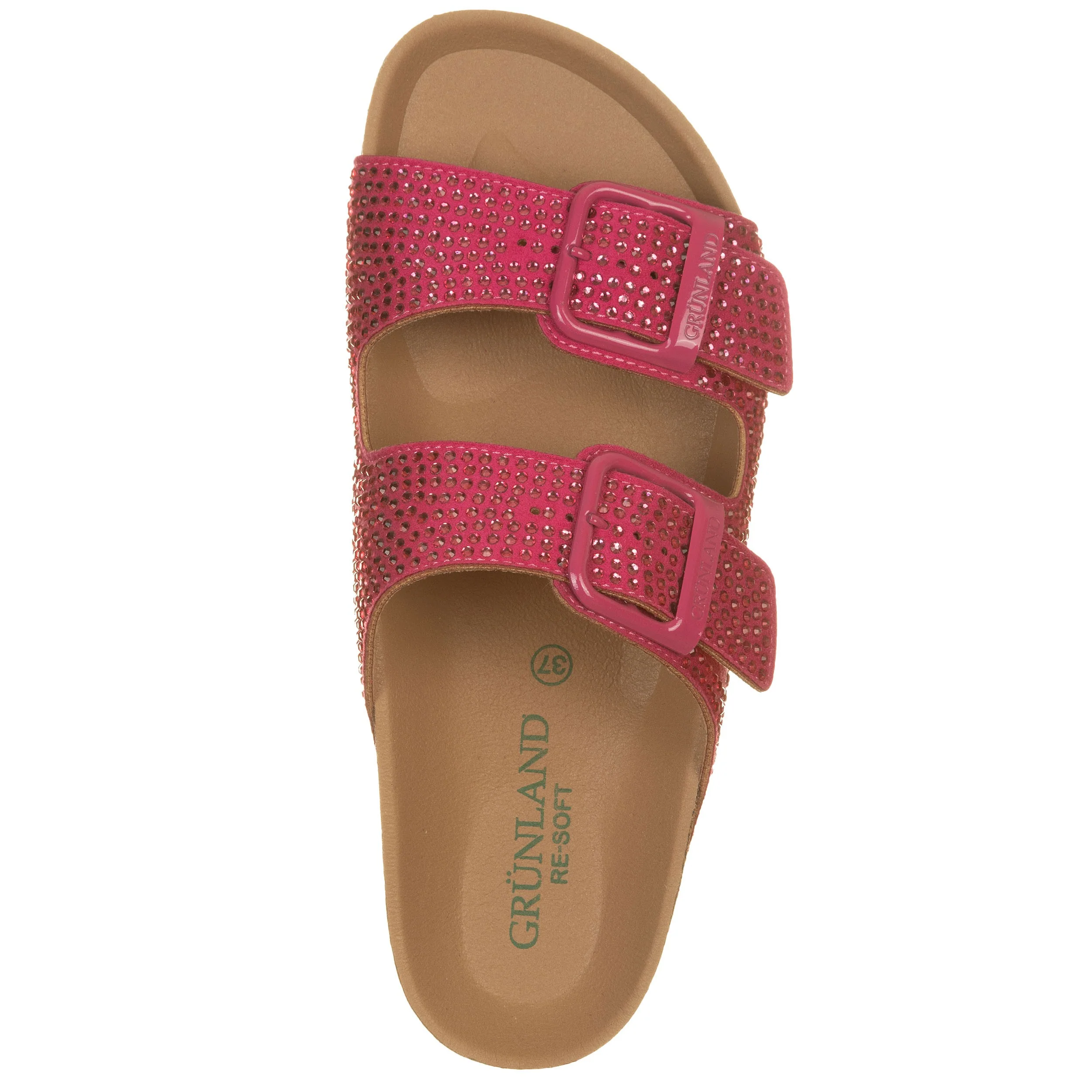 Grunland Ciabatte due fibbie con strass fuxia - immagine 3