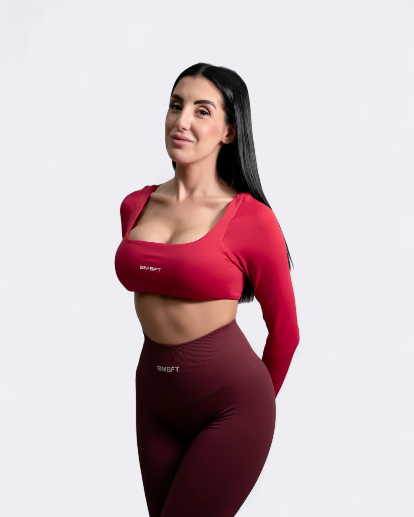 Elevate Long Sleeve - Rosso Aurora - immagine 2