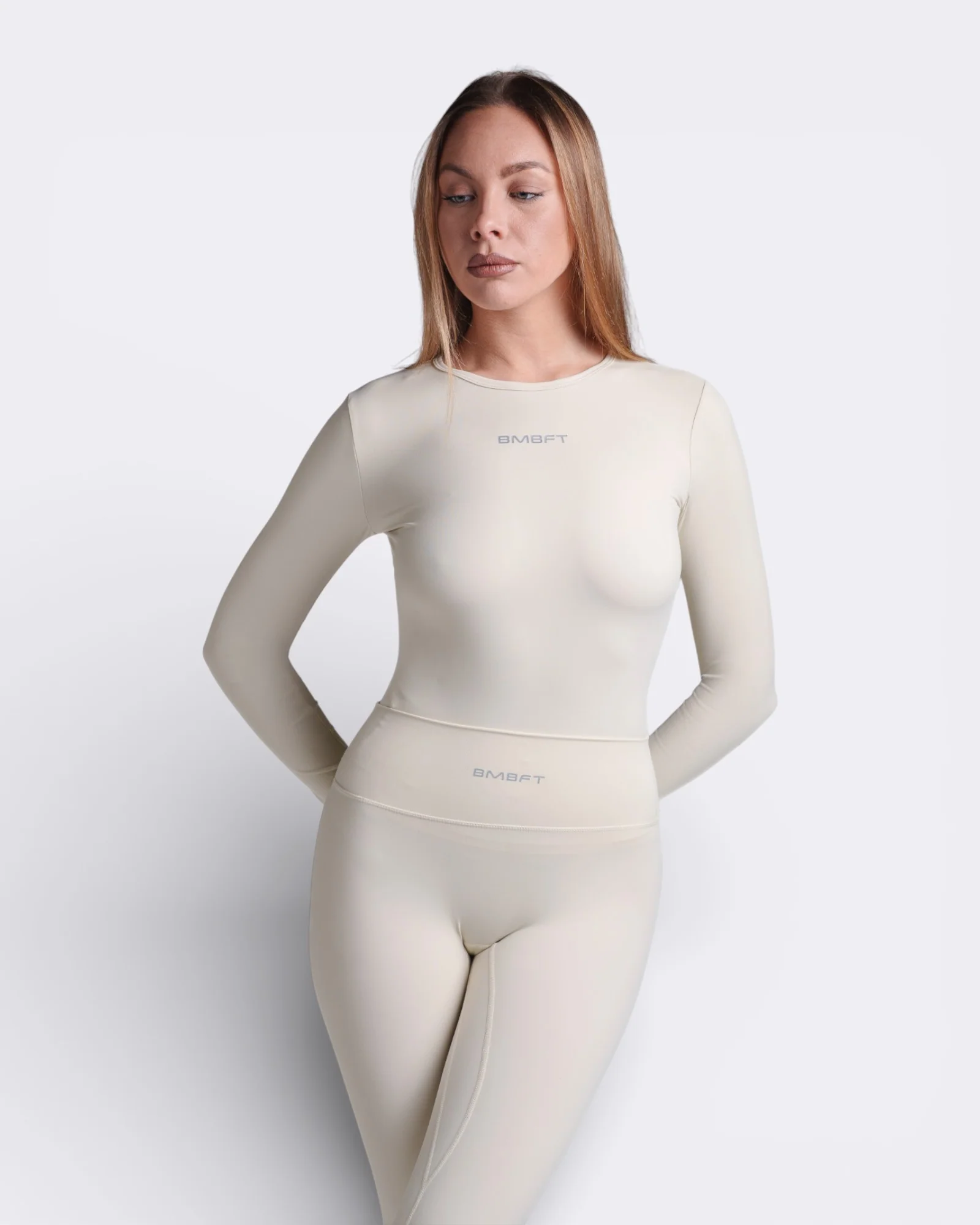 Maglietta Hush Long Sleeve - Beige - immagine 2