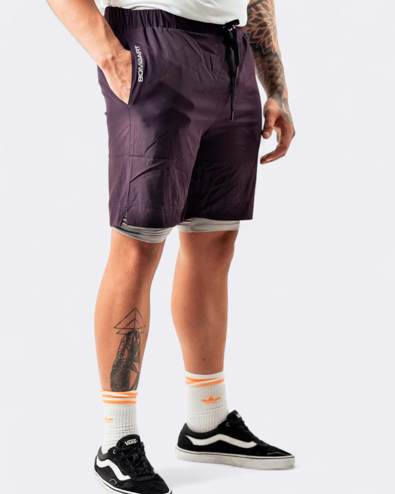 Pantaloncino Elemental Uomo - Viola Scuro - immagine 2