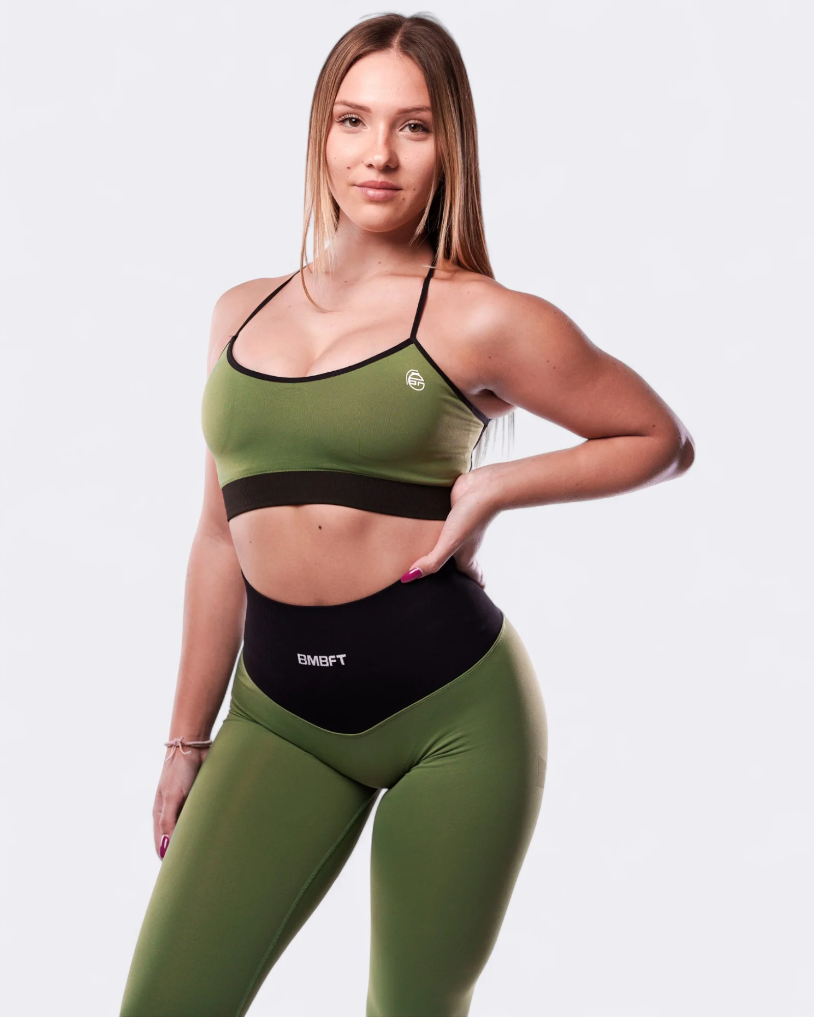 Top Honey Bicolor - Verde Militare - immagine 2