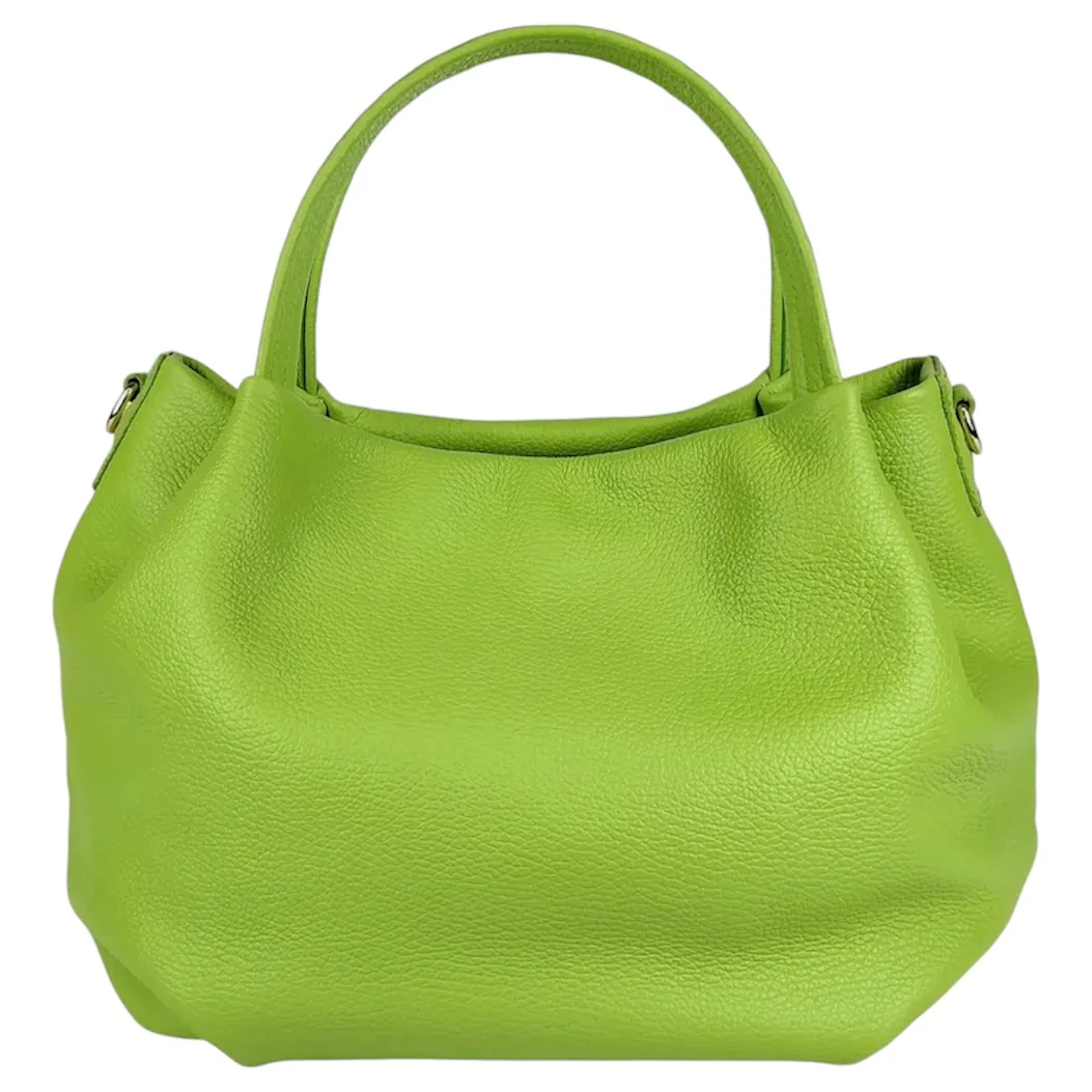Modarno borsa a mano da donna, borsa a tracolla, borsa a spalla italiana in vera pelle dollaro 25x14x19 cm - immagine 9