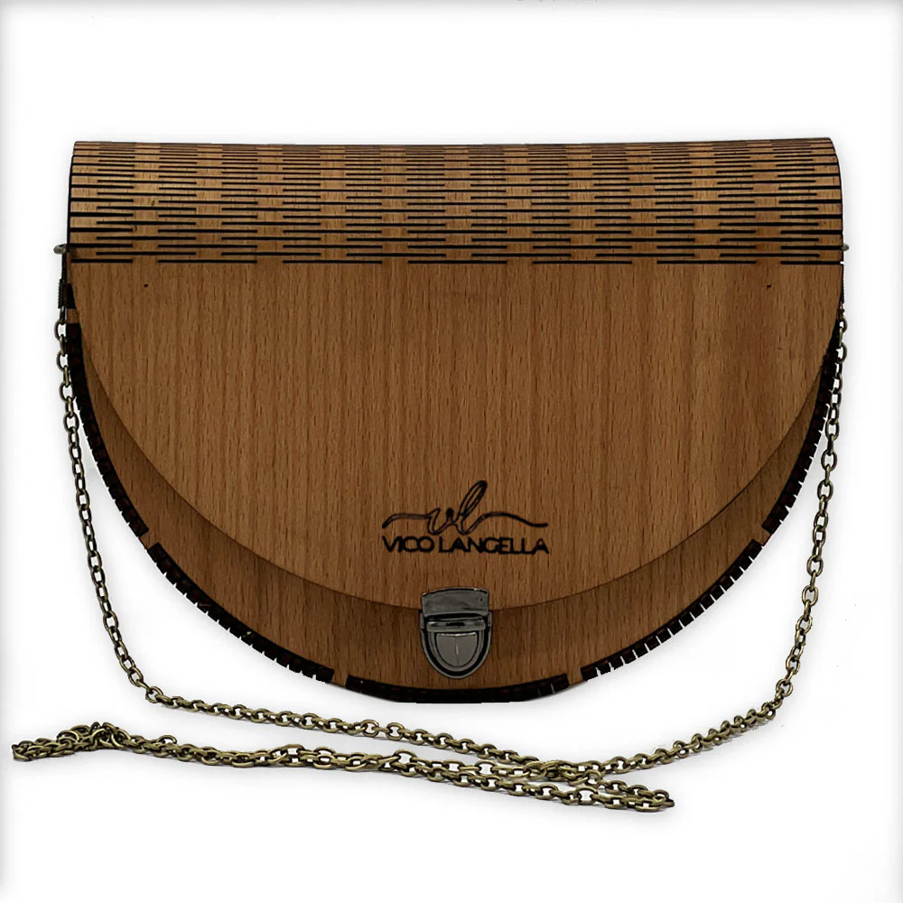 Borsa Vico Langella Intagliata in Legno Faggio - immagine 2