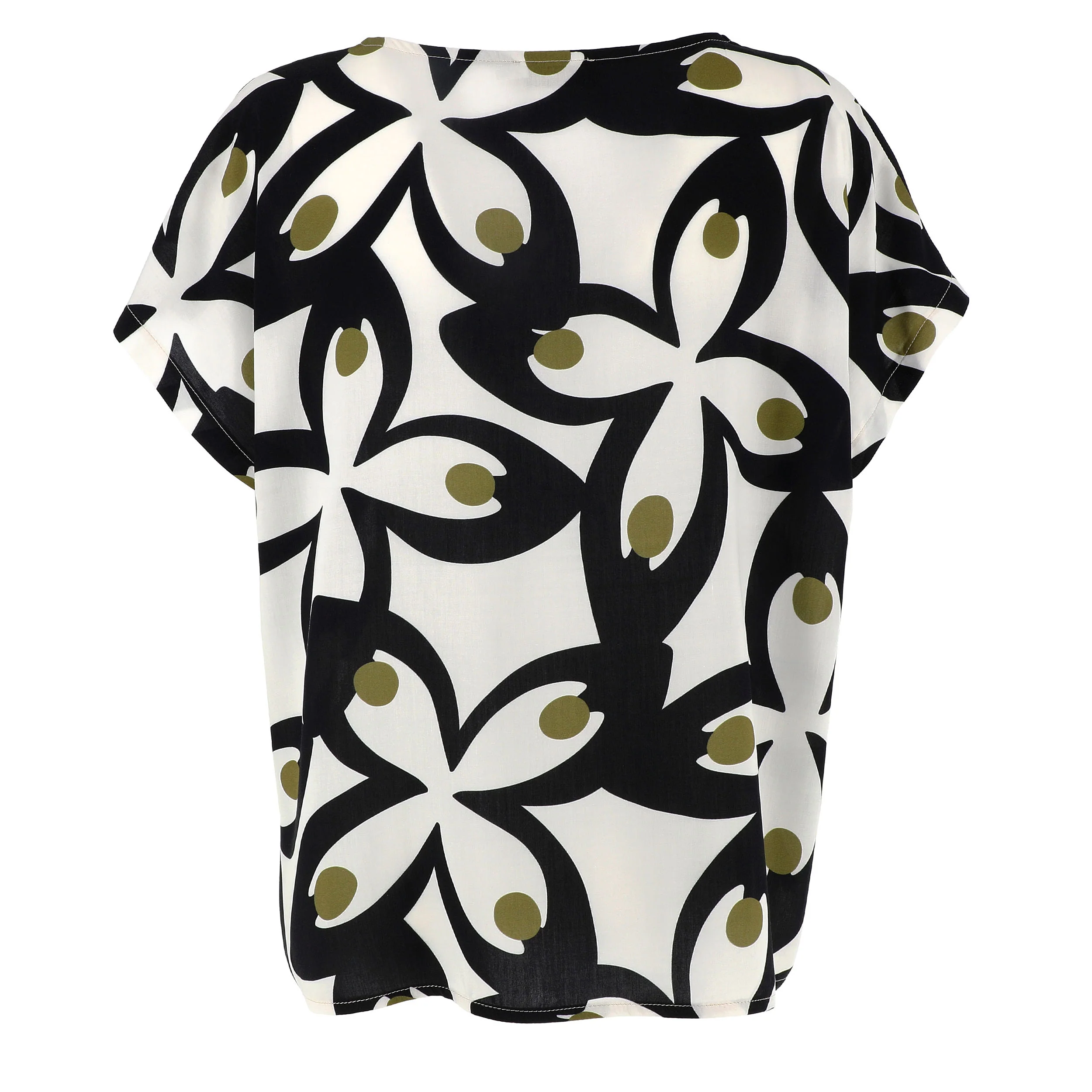 KARAKORUM Blusa FIAMMA Panna e Nero - immagine 3