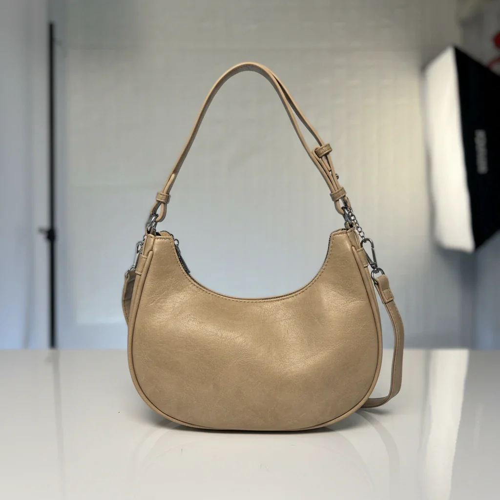 Herisson - Borsa borsetta con Doppia Tracolla Removibile mezzaluna - immagine 5