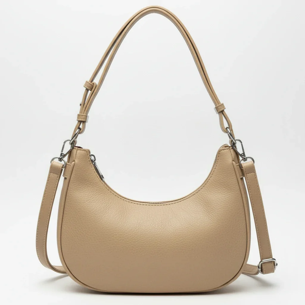 Herisson - Borsa borsetta con Doppia Tracolla Removibile mezzaluna - immagine 2
