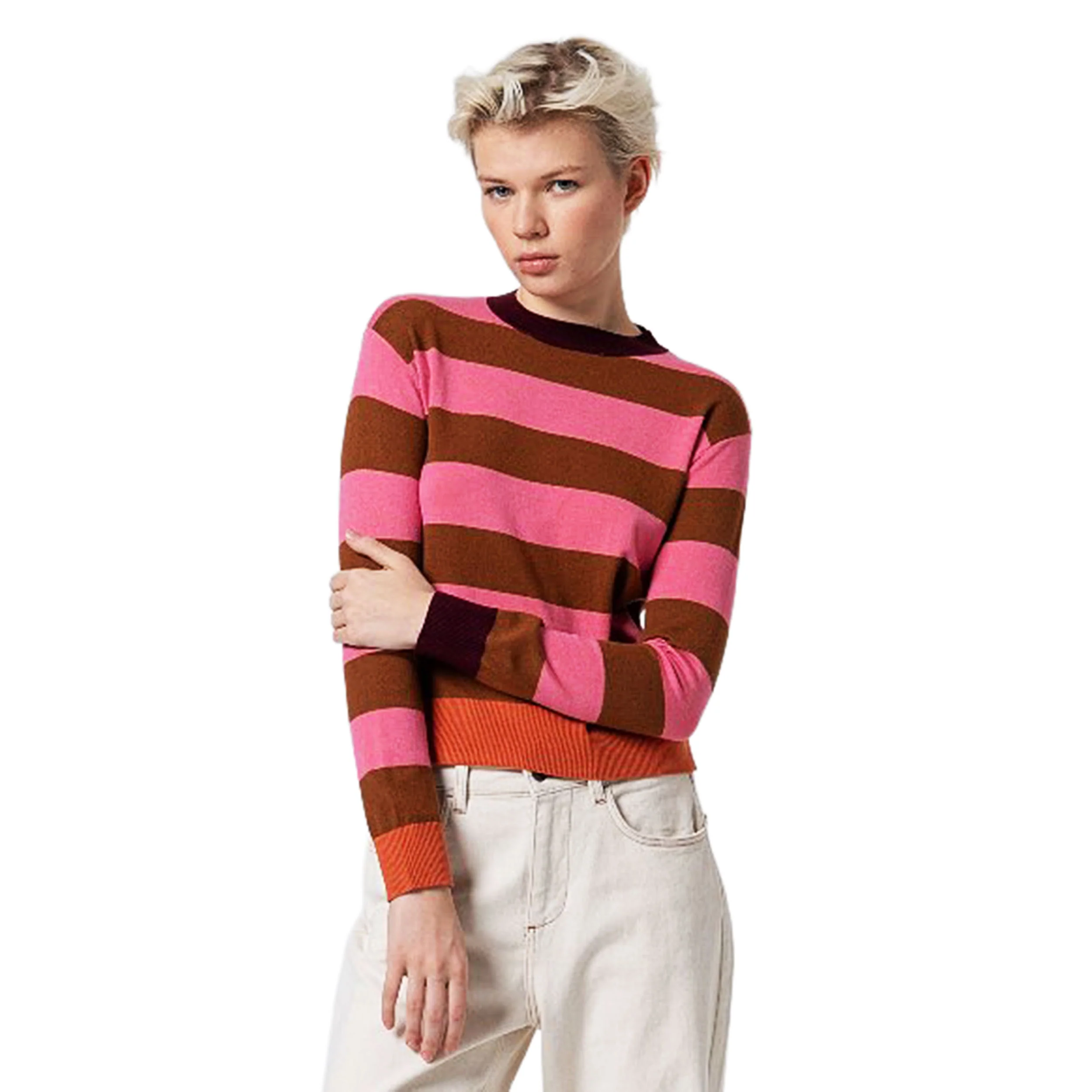 SURKANA - Maglia girocollo a righe - immagine 2