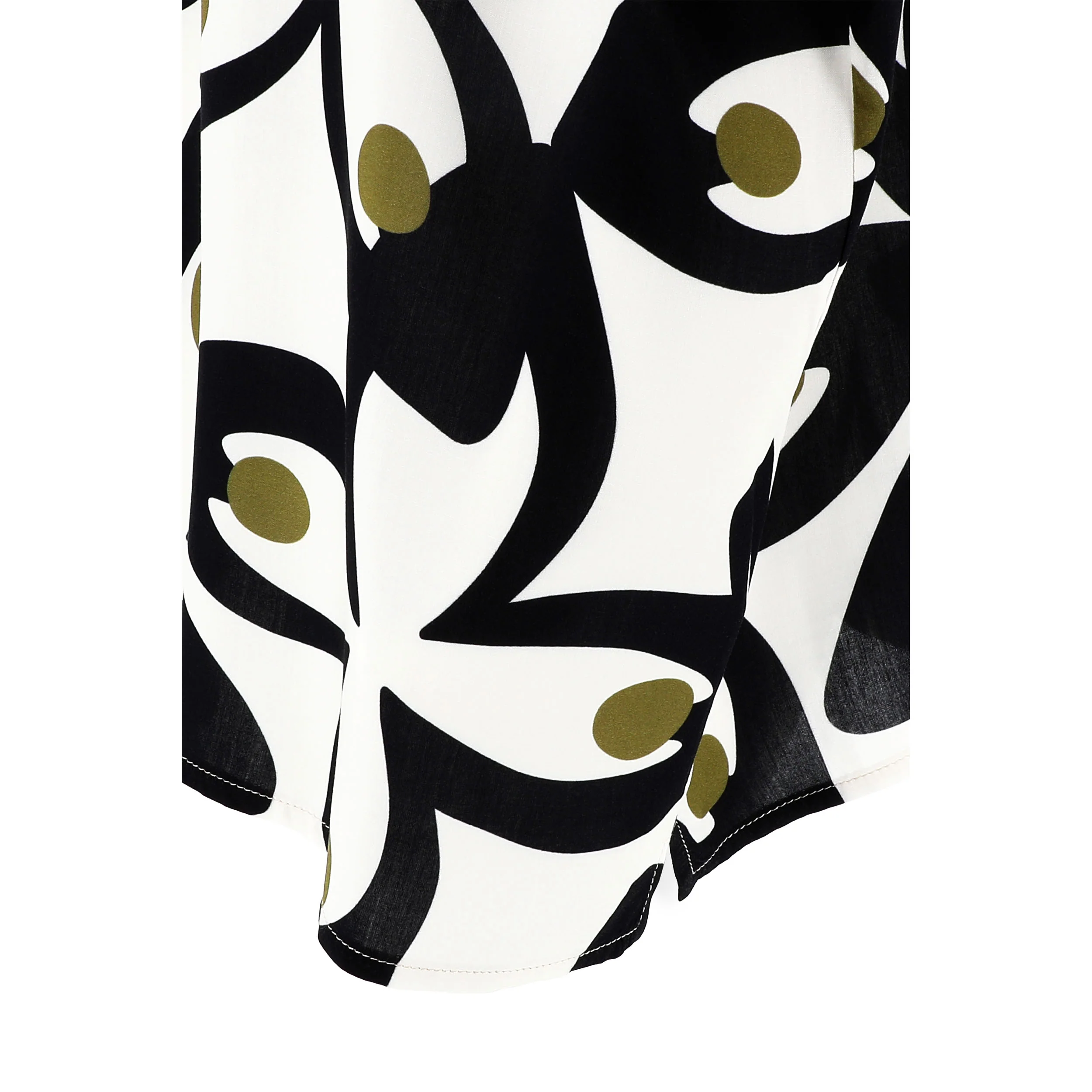 KARAKORUM Blusa FIAMMA Panna e Nero - immagine 5