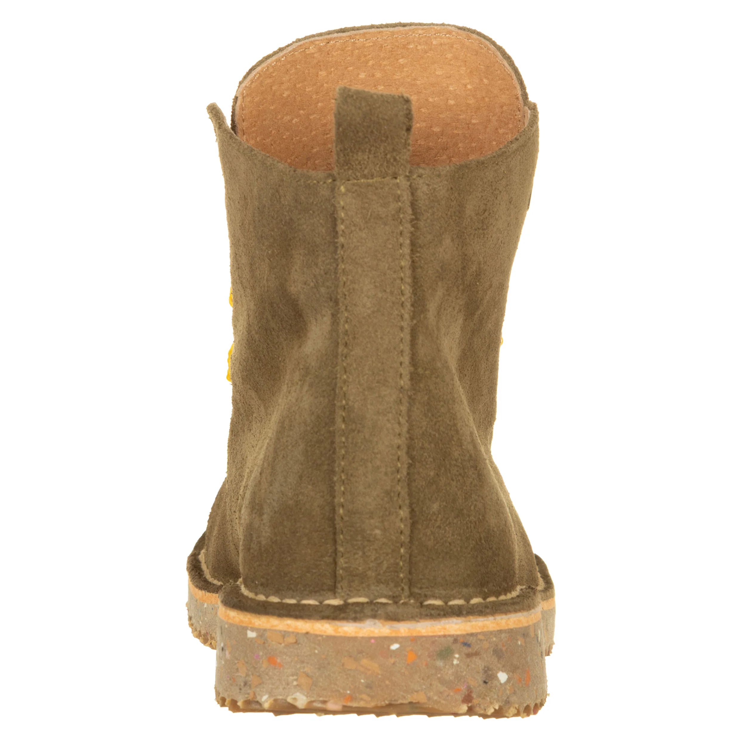 ATXA Boots Scamosciati Kaki con Lacci Gialli - immagine 6