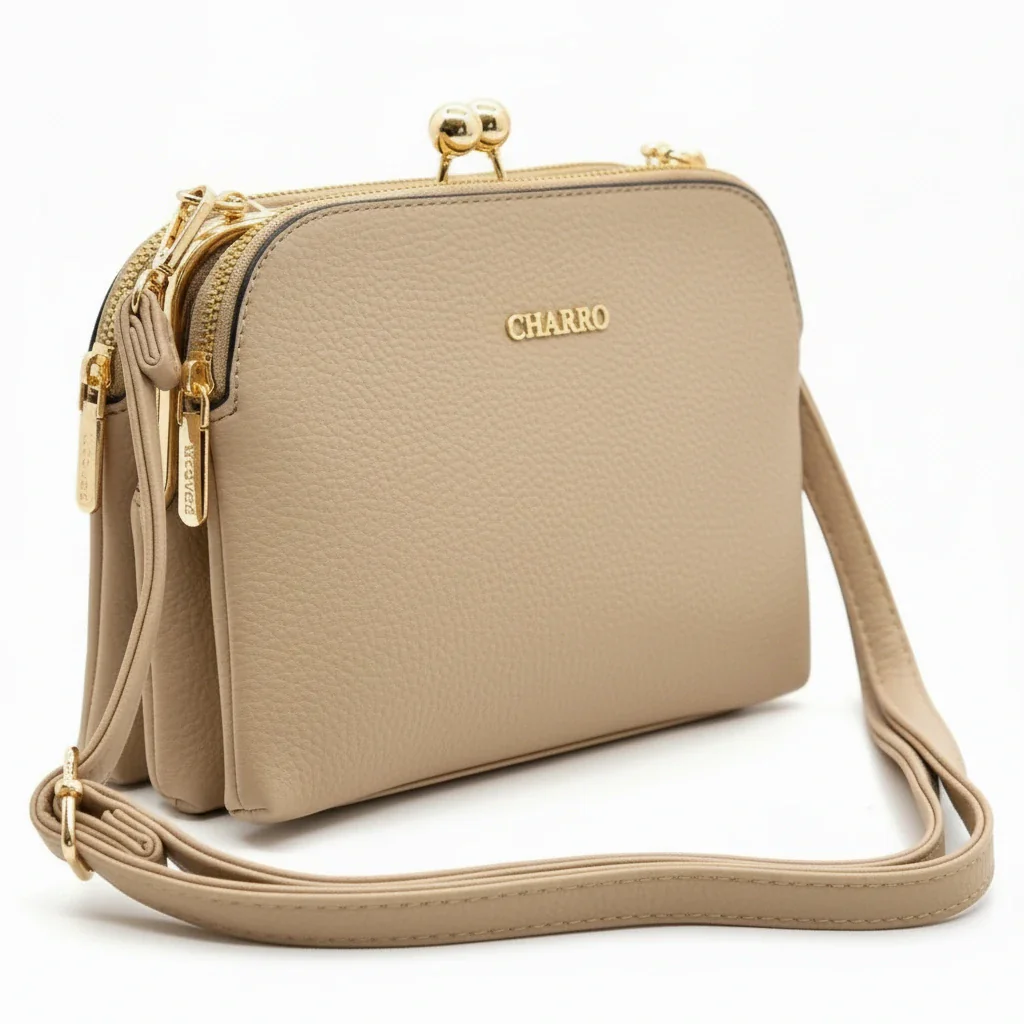Borsetta CHARRO borsa donna clutch casual elegante in simil pelle tracolla pochette mano - immagine 2