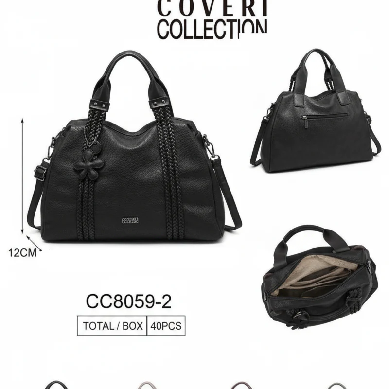 Bauletto firmato Coveri Colletion donna borsa a tracolla a spalla - immagine 4